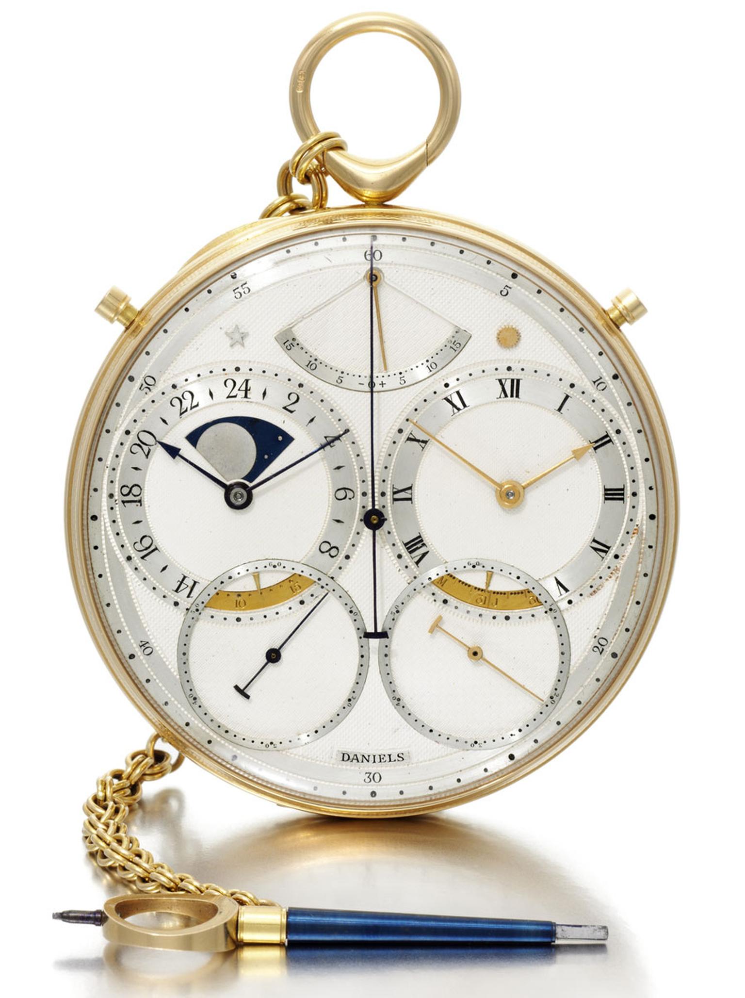 George Daniels 18K YELLOW GOLD CHRONOGRAPH WITH DANIELS INDEPENDENT DOUBLE-WHEEL ESCAPEMENT