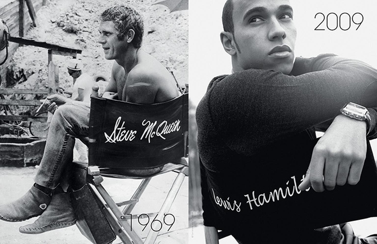 TAG Heuer faces:Steve McQueen & Lewis Hamilton book