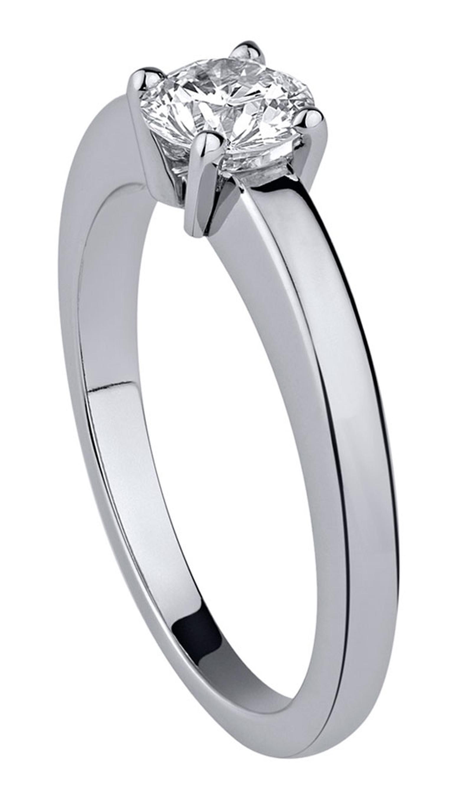 Cartier. De´claration solitaire  - Platinum, brilliant-cut diamond