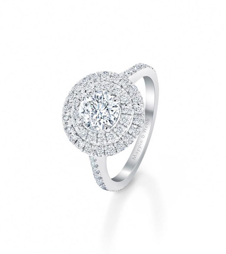 The engagement rings in the new bridal collection from Mappin & Webb are named after classic English roses
