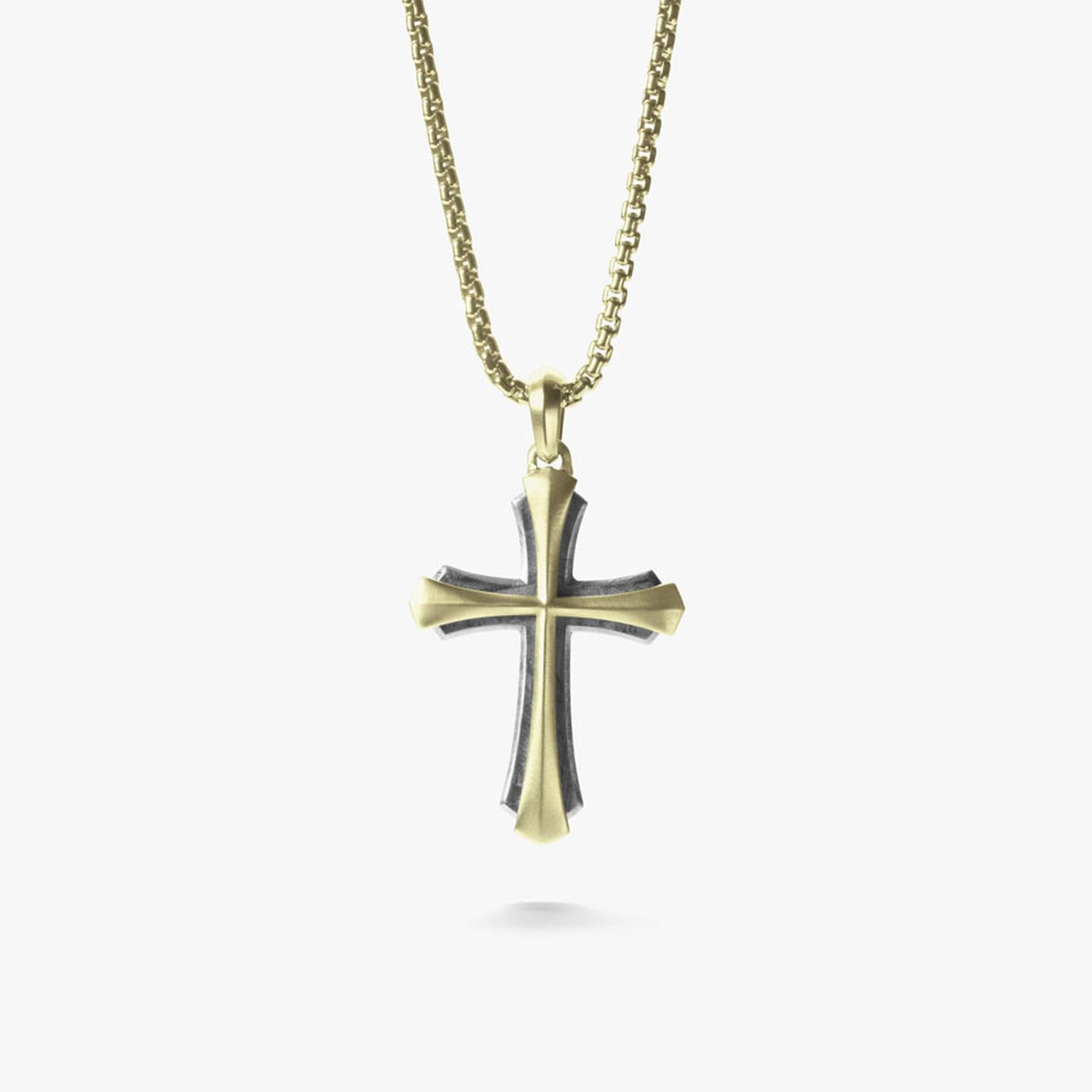 Meteorite sales cross necklace