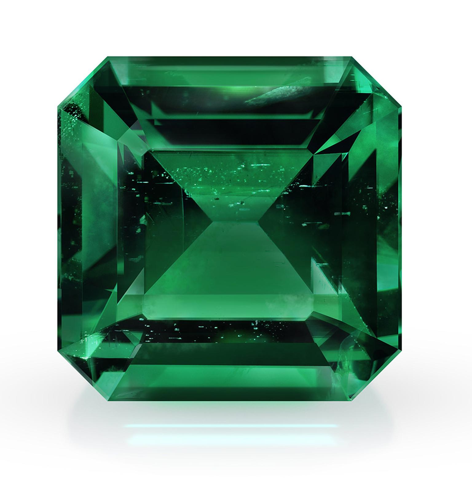 Gemfields square cut emerald