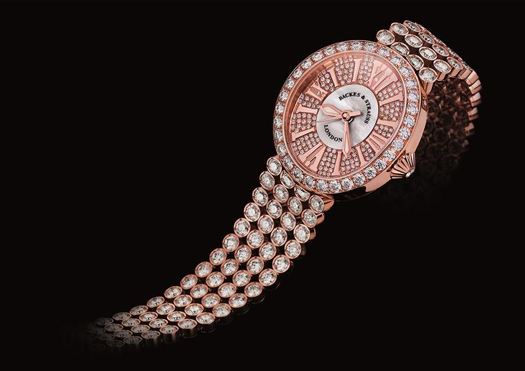 A Backes & Strauss is conceived as a jewellery watch as opposed to a watch merely embellished with diamonds