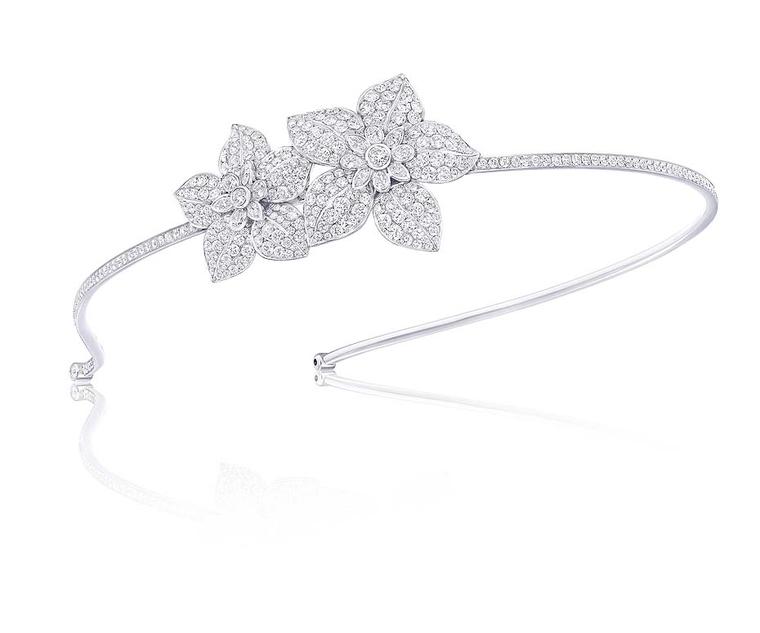 Graff Diamonds flower motif Alice band featuring 16.47ct diamonds