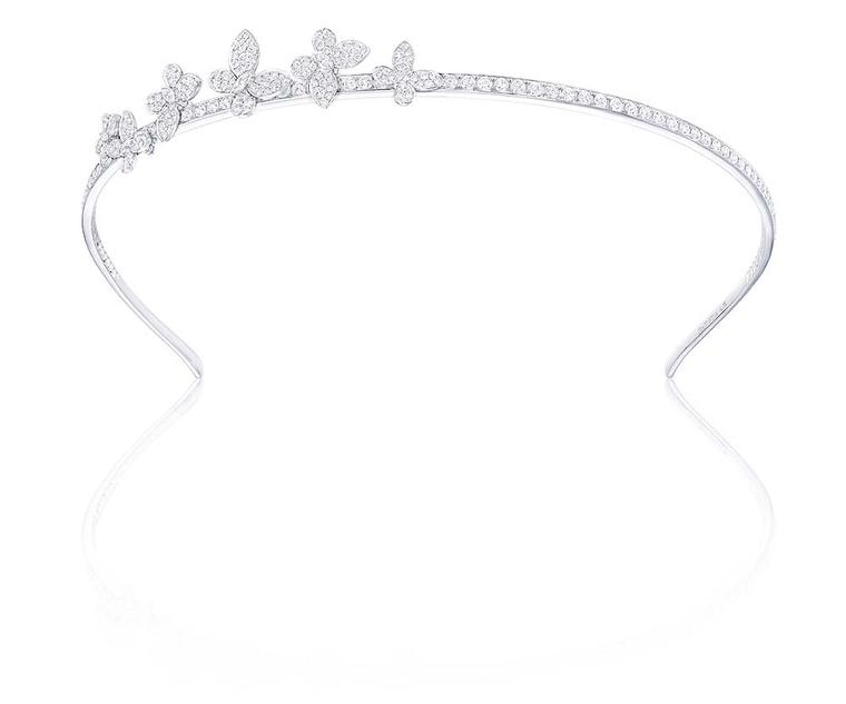 Graff taps into the trend for jewels worn in the hair with a new collection  of diamond Alice bands