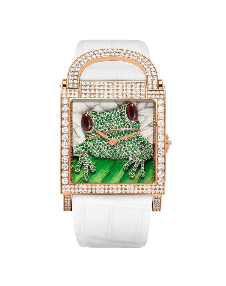 DeLaneau's one-of-a-kind Dôme Frog watch.