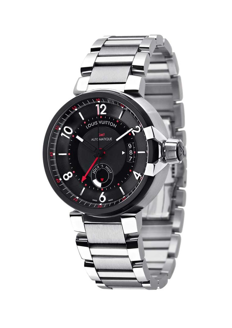 LOUIS VUITTON Tambour Evolution Spin Time GMT Q1BG1 Men's Watch From Japan  G0512