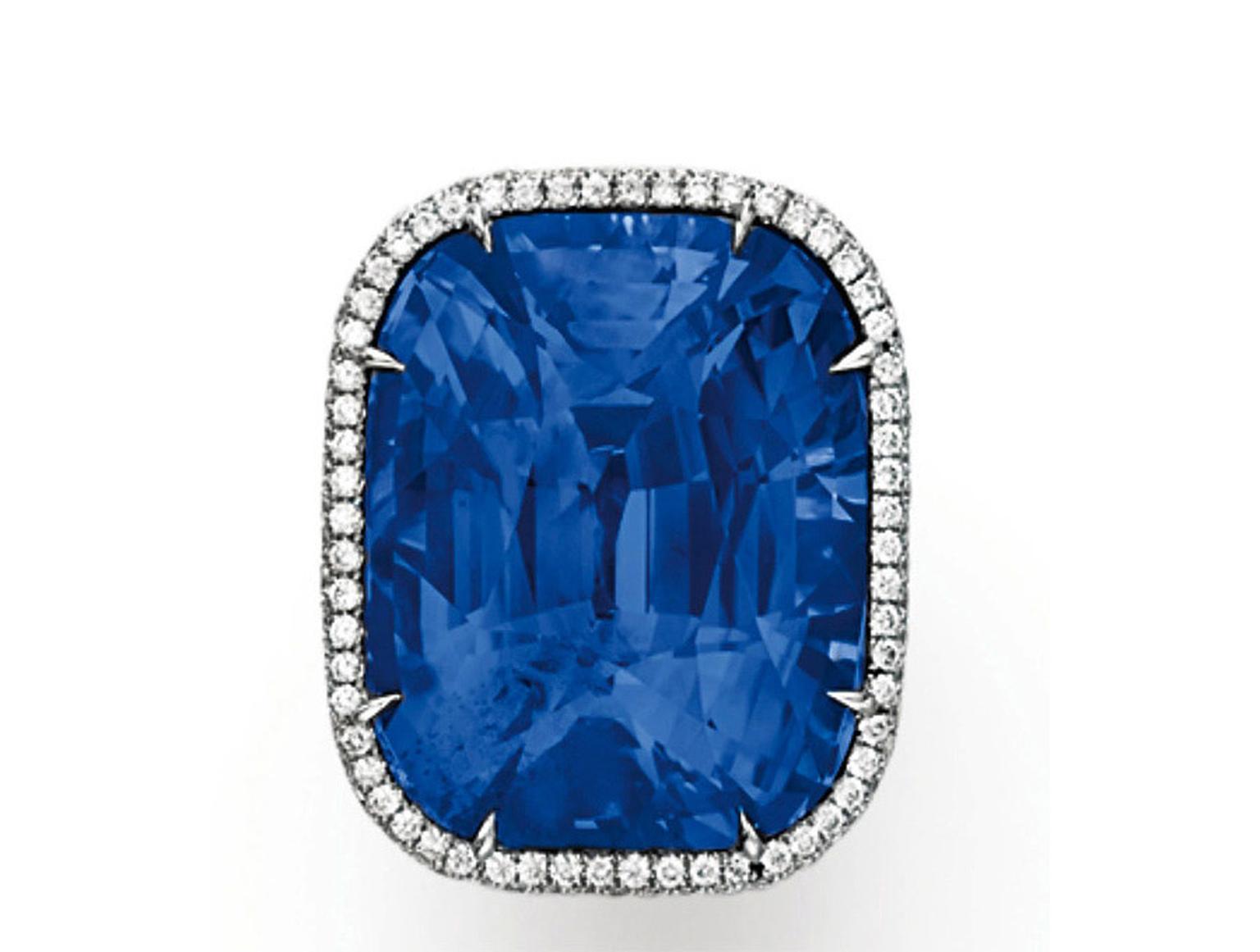 Christies lot 109 A SAPPHIRE AND DIAMOND RING