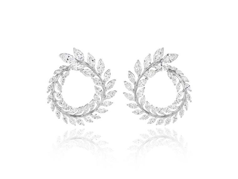 Chopard's Green Carpet Collection earrings are certified by the Responsible Jewellery Council (RJC) and crafted from Fairmined white gold