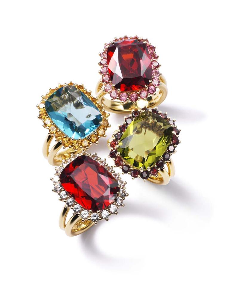 Dolce & Gabbana's colourful new collection of engagement rings (£POA).