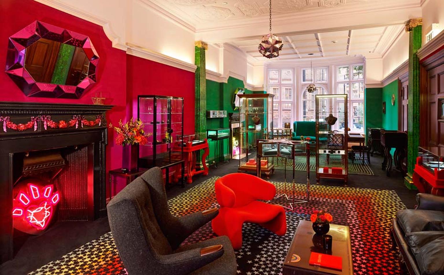 Opened in 2013, Solange Azagury-Partridge's luxurious townhouse on Mount Street in Mayfair, London, is as colourfully eclectic as her designs.