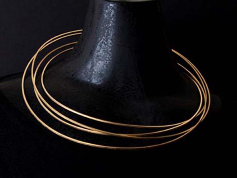 Ute Decker PURE tribal neck piece in Fairtrade gold (£8,900).