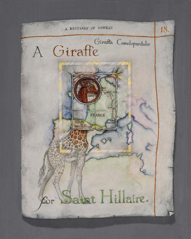 Kevin Coates 'A Giraffe for Saint Hillaire' 2013 Pectoral brooch