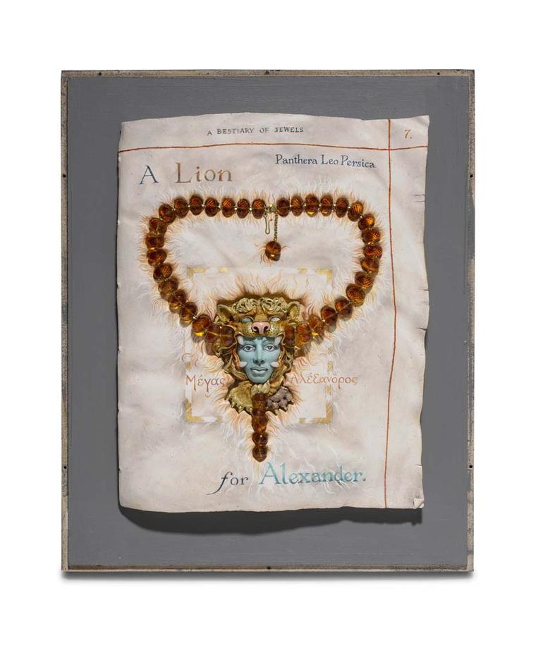 Kevin Coates 'A Lion for Alexander' 2012 neckpiece