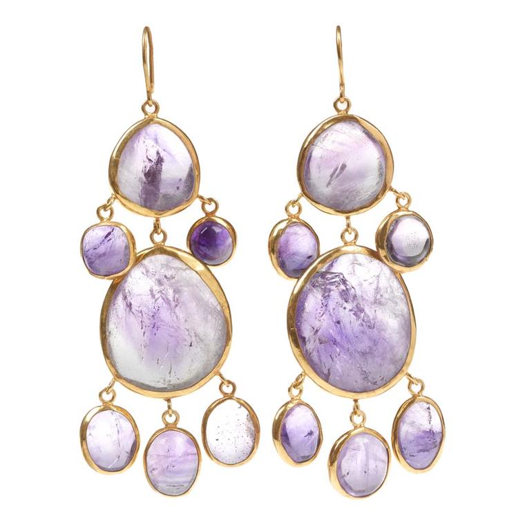 Pippa Small Kunzite chandelier earrings
