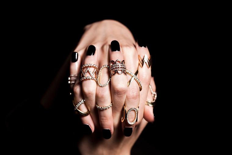 Jagga rings in gold and diamonds, new at brownsfashion.com