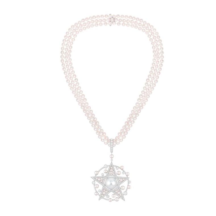 Pearl necklace Chanel White in Pearl - 14602764