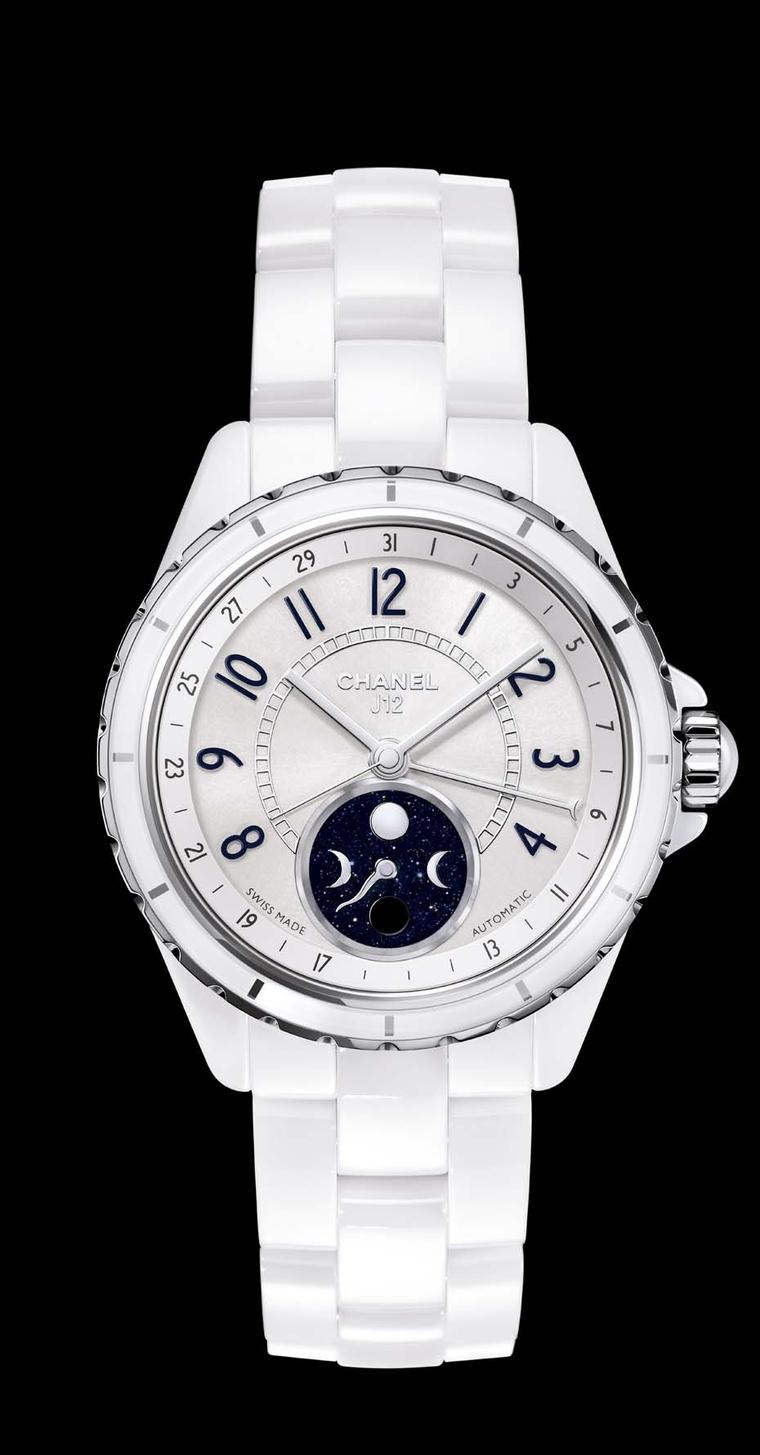 Chanel's iconic J12 ceramic watch in white ceramic