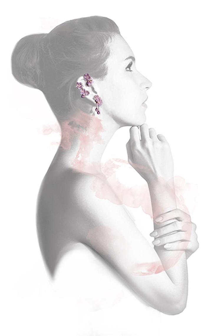 Morphée Cherry Tree Blossom earrings in a limited edition of seven
