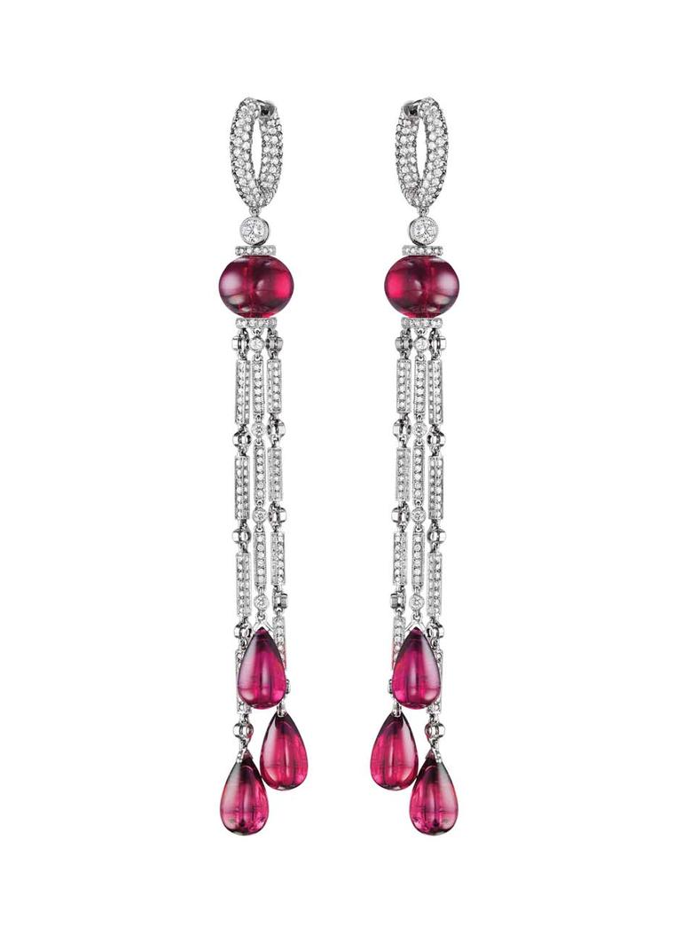 Jacob & Co. Harlequin rubellite drop earrings