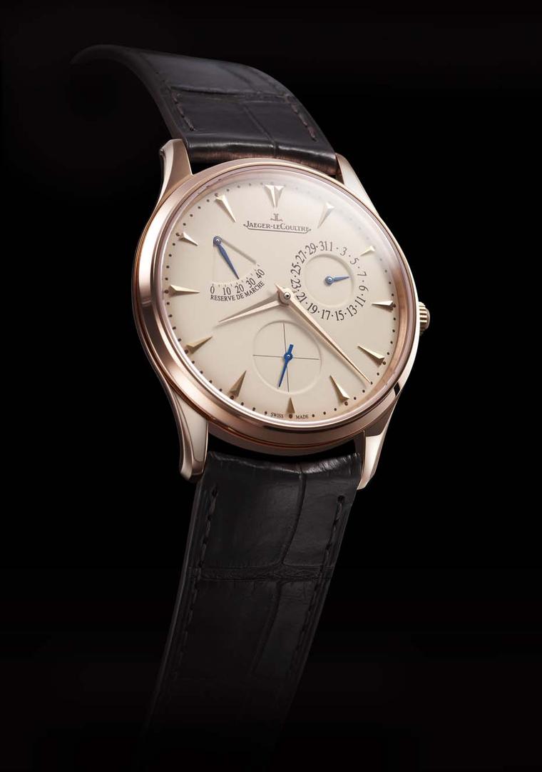 Jaeger-LeCoultre pink gold Master Ultra Thin Réserve de Marche watch.