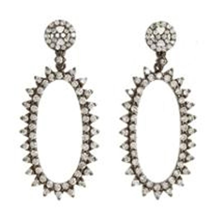 Deborah Pagani Family Jewels collection white gold Morningstar earrings