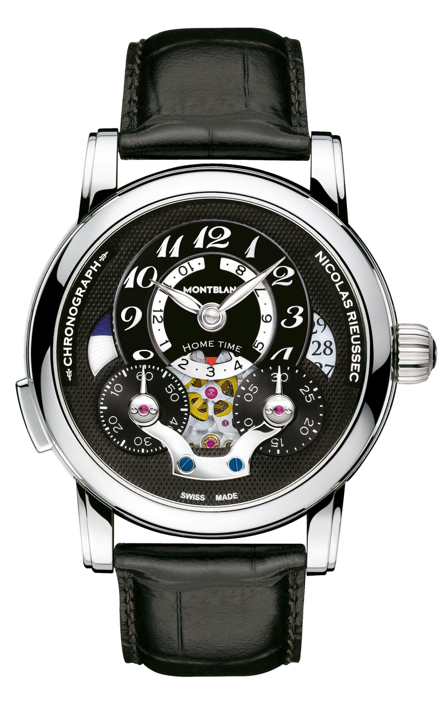 The Montblanc Nicolas Rieussec Open Hometime timepiece worn by director Steve McQueen to the 2014 Oscars