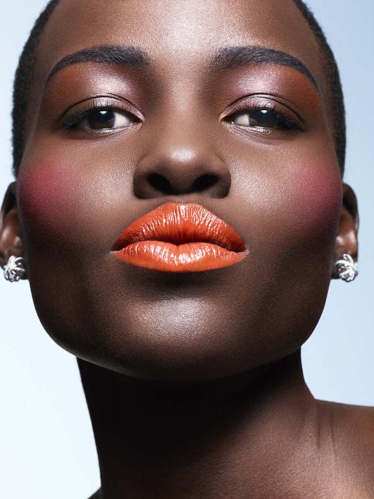 Lupita Nyong'o photographed for Essence magazine wearing Alexandra Mor's Diamond Snowflake earrings