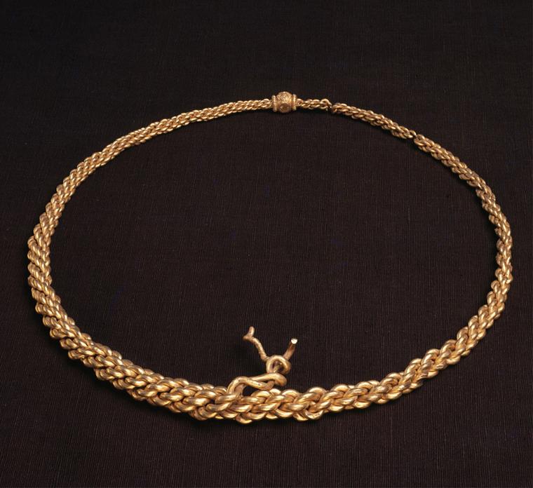 10th century gold neck-ring. Kalmergården, Tissø, Zealand, Denmark. © The National Museum of Denmark