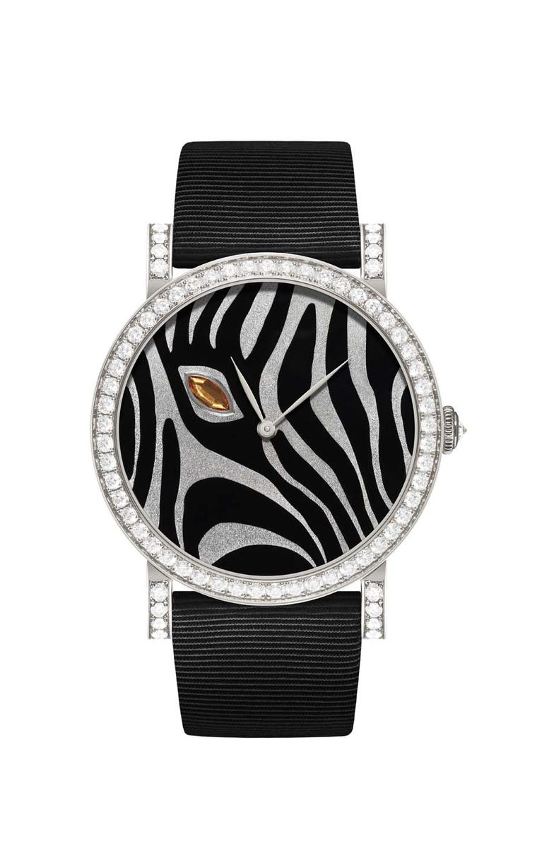 DeLaneau Rondo Orange Zebra Eye watch