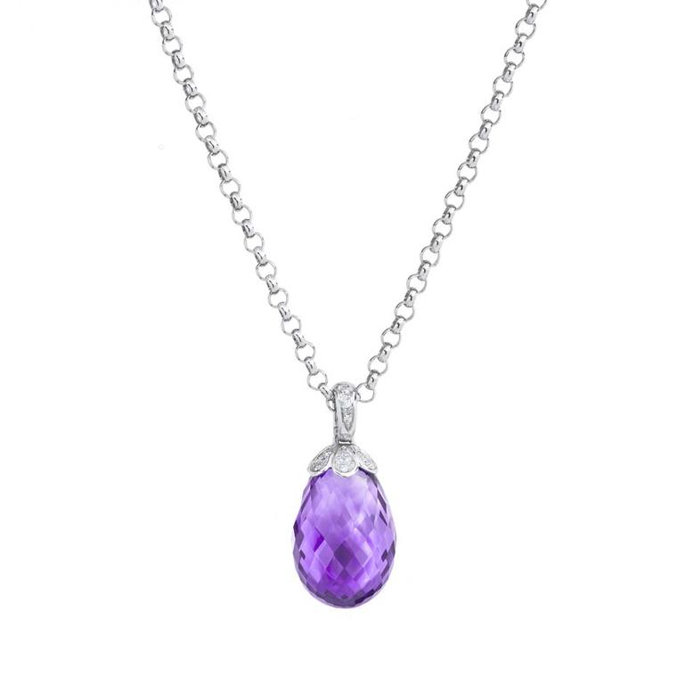 Kiki McDonough amethyst egg pendant