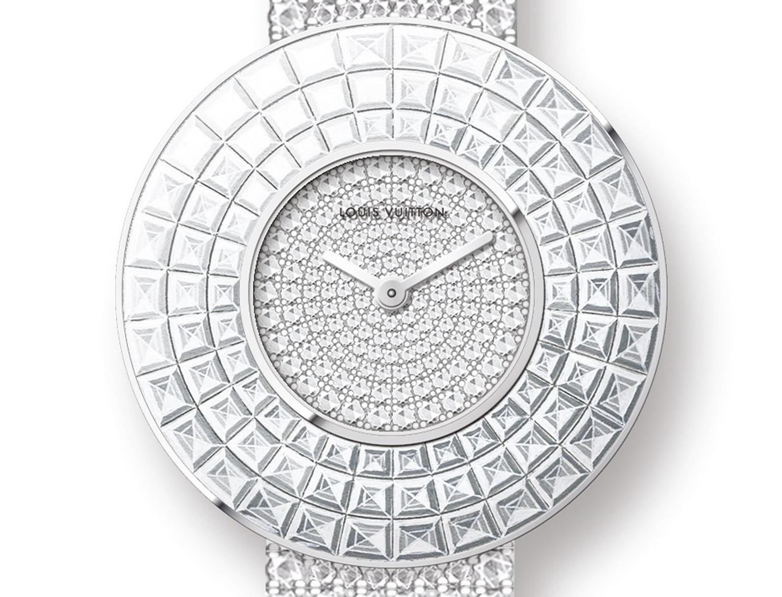 Louis Vuitton Secret White Gold Diamond Womens Watch – Opulent Jewelers