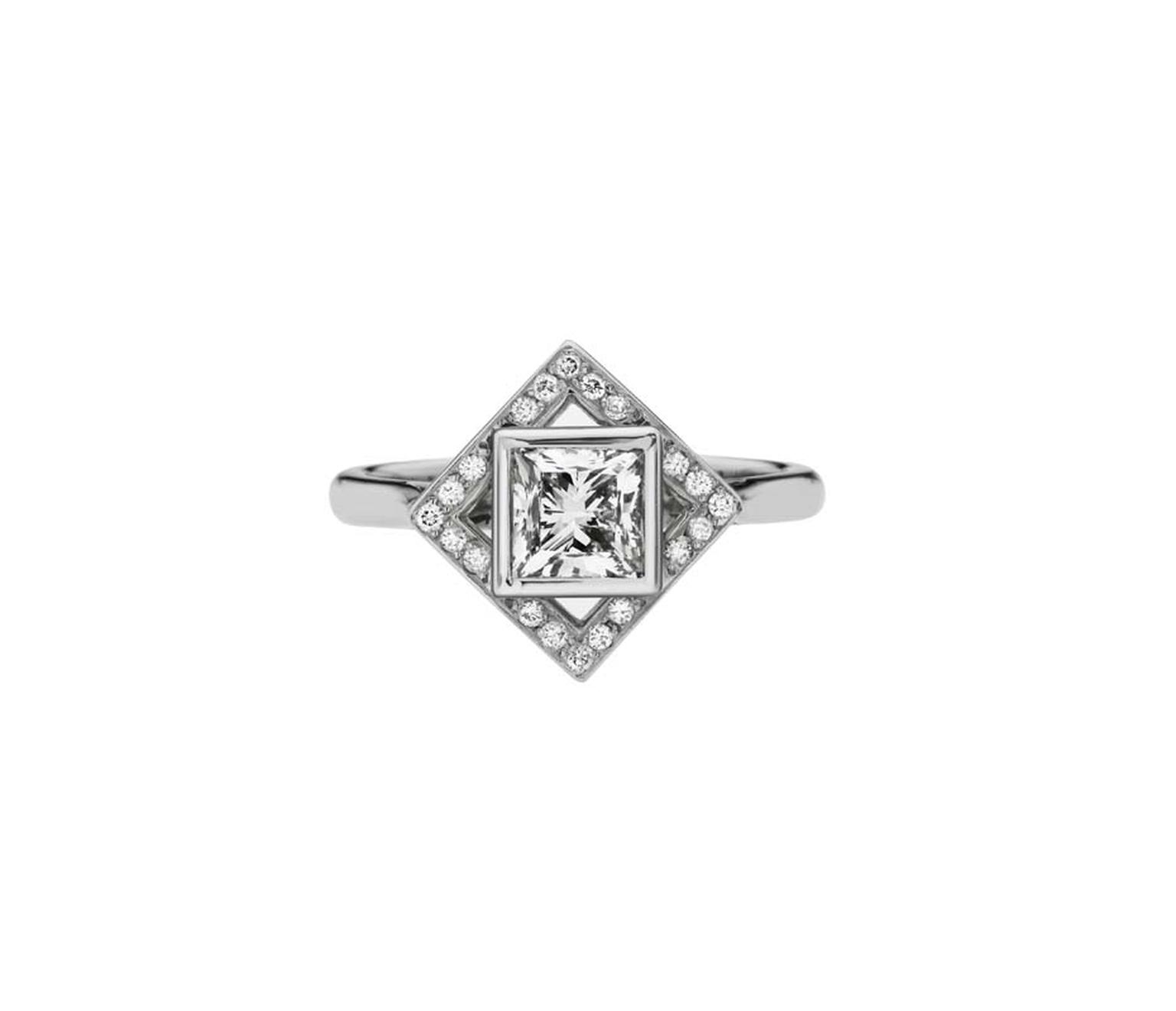 Ethan & Co princess-cut diamond ring (from £6,500).
