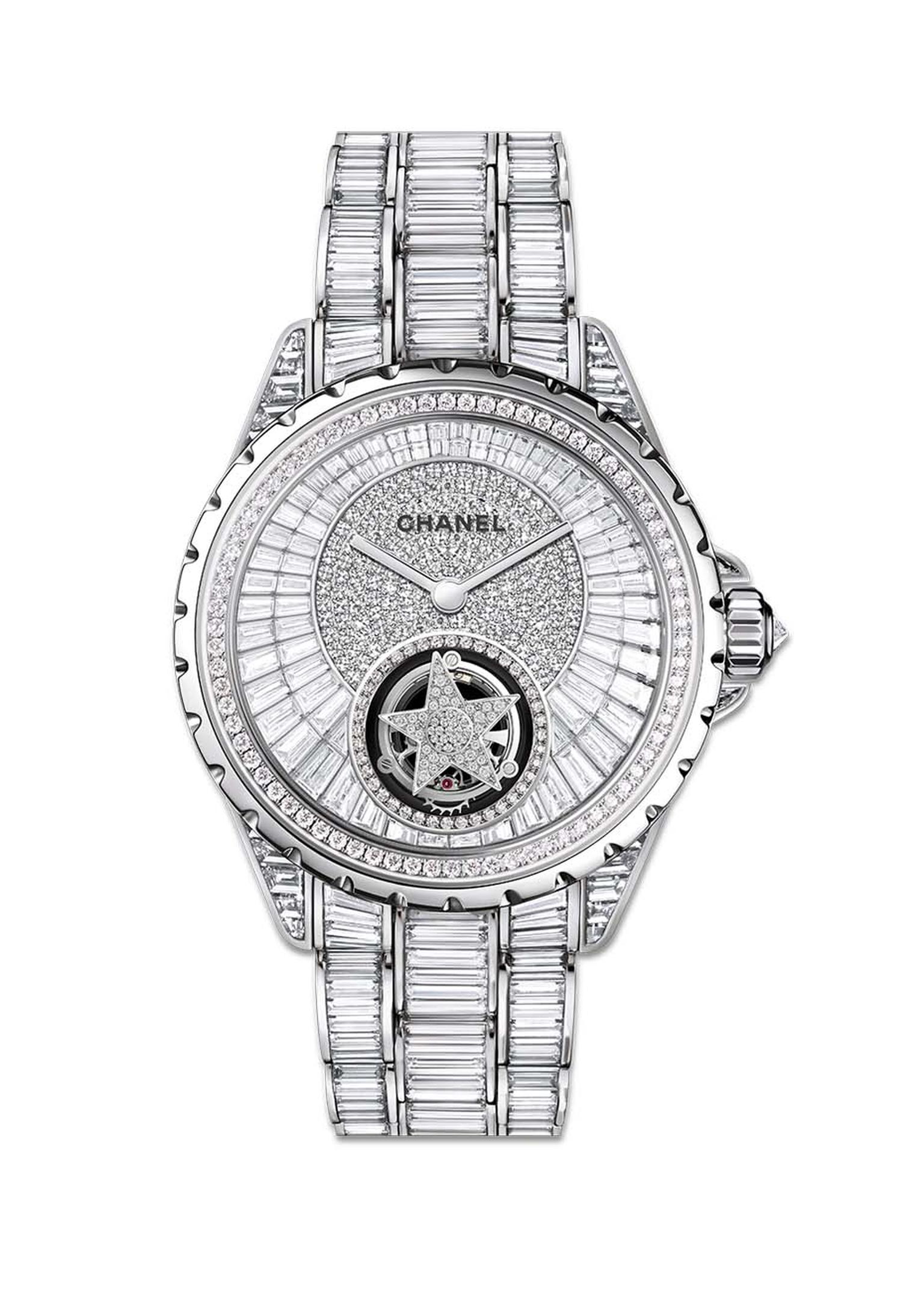 chanel j12 diamond watch black