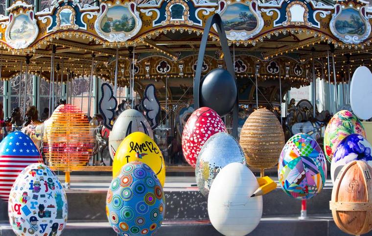 The Fabergé Big Egg Hunt will see almost 300 giant egg sculptures dotted throughout the city’s five boroughs.