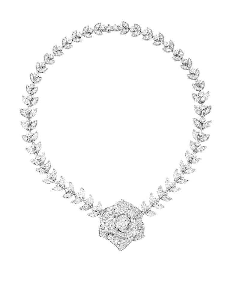 One of three sets to be revealed at the Piaget fine jewellery boutique in Harrods includes the Piaget Rose Elegance diamond high jewellery necklace.