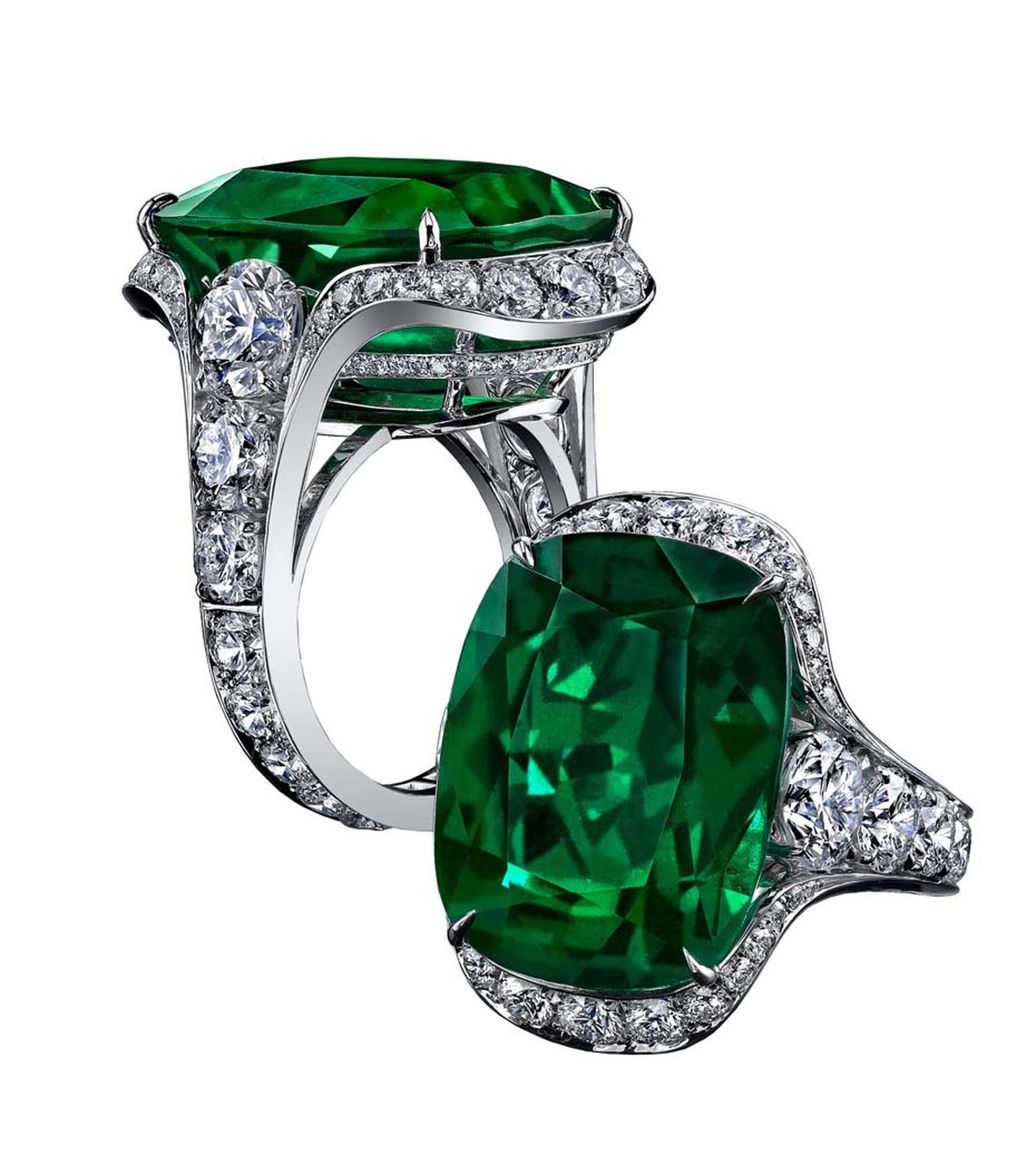 Robert Procop Exceptional Jewels collection 23.03ct Cushion Emerald ring