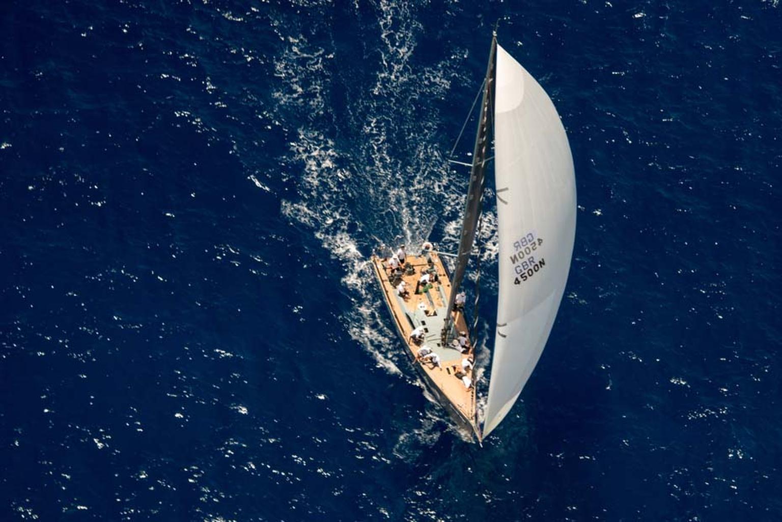 Jolt 2 sailing on a starboard tack in the French West Indies