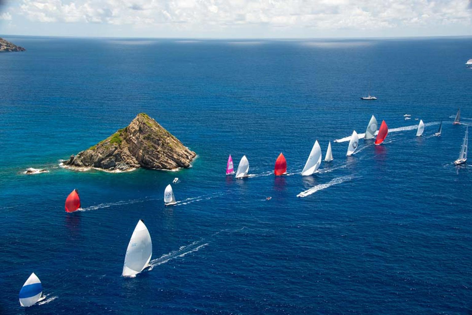 Maria Doulton joined the sailors aboard the 45ft sailing boat Jolt 2, captained by Peter Harrison, CEO of Richard Mille Europe, as it participated in the Les Voiles de Saint Barth 2014 regatta