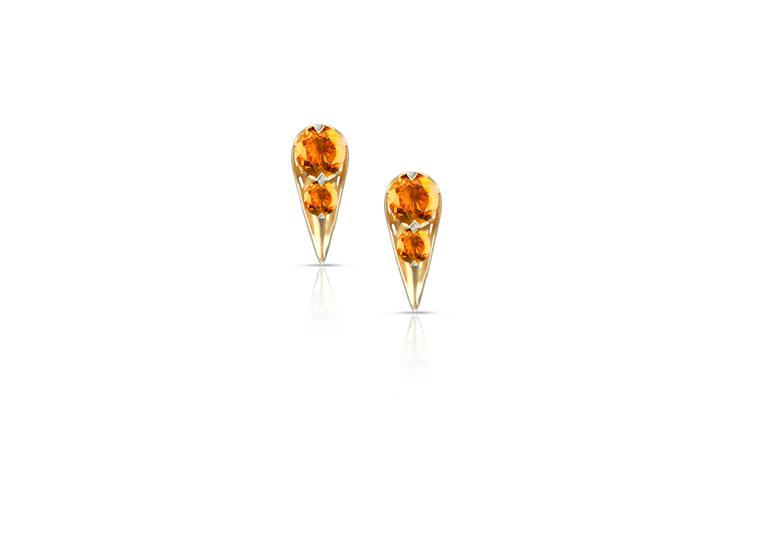 Phioro Acari earrings with citrine.