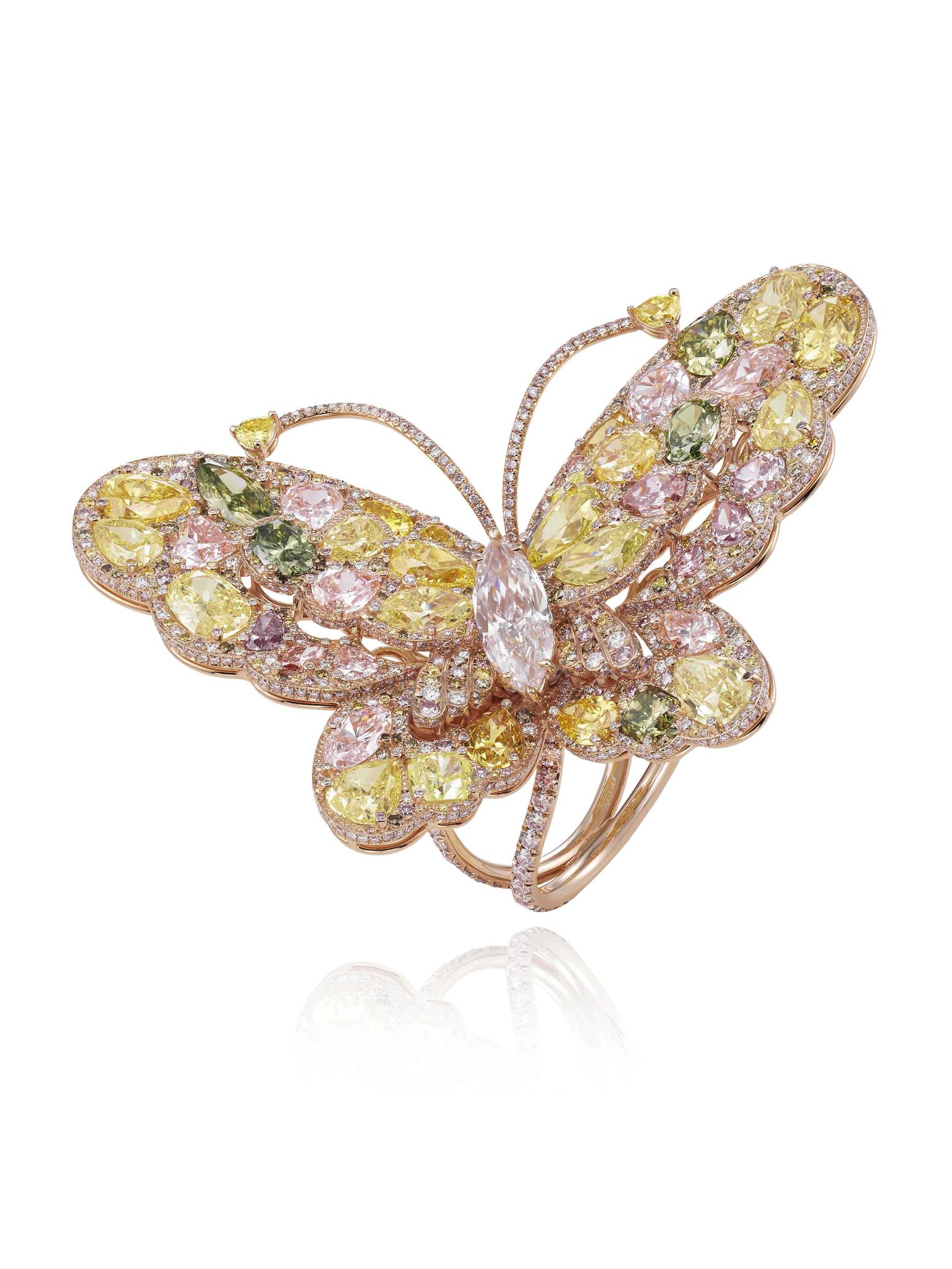 Chopard Red Carpet Collection 2014 Butterfly ring