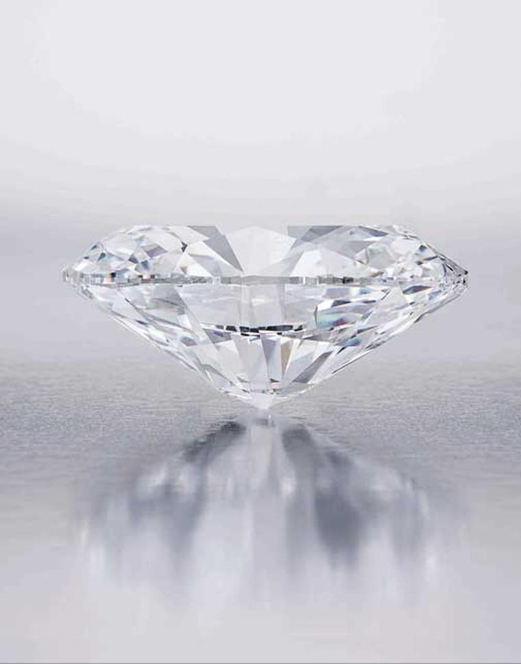 The D colour, flawless, Type IIA 118.28ct Oval diamond sold at Sotheby's Hong Kong in October 2013 entered the record books twice, becoming both the highest price ever paid for a colourless diamond and the largest diamond ever to go under the hammer.