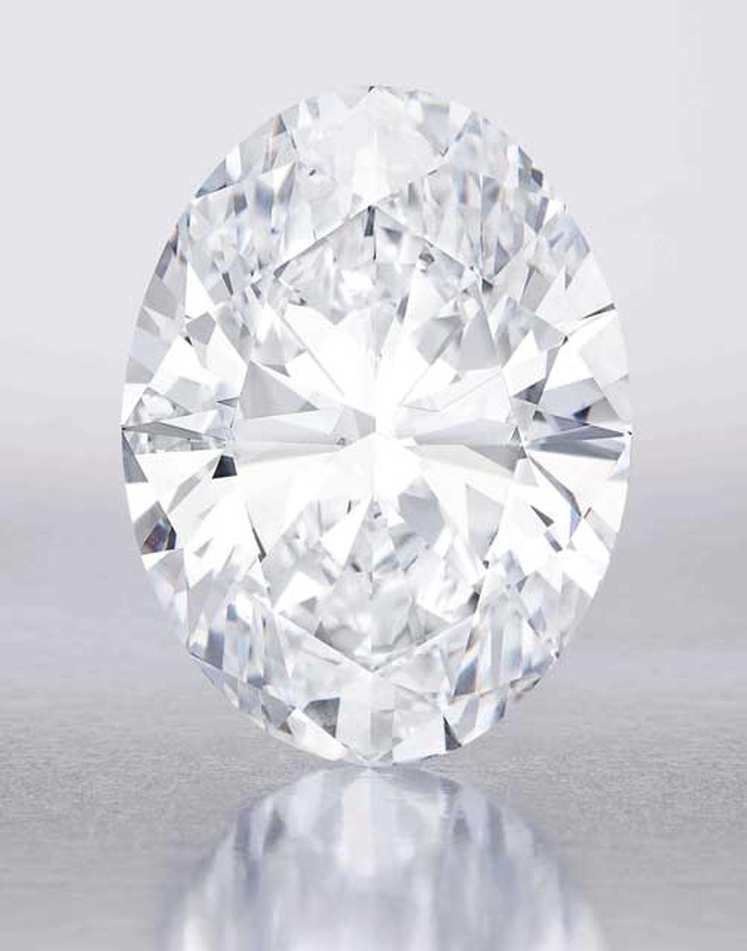 Flawless oval clearance diamond