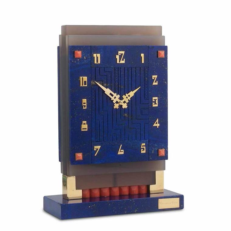 Boucheron lapis lazuli clock.