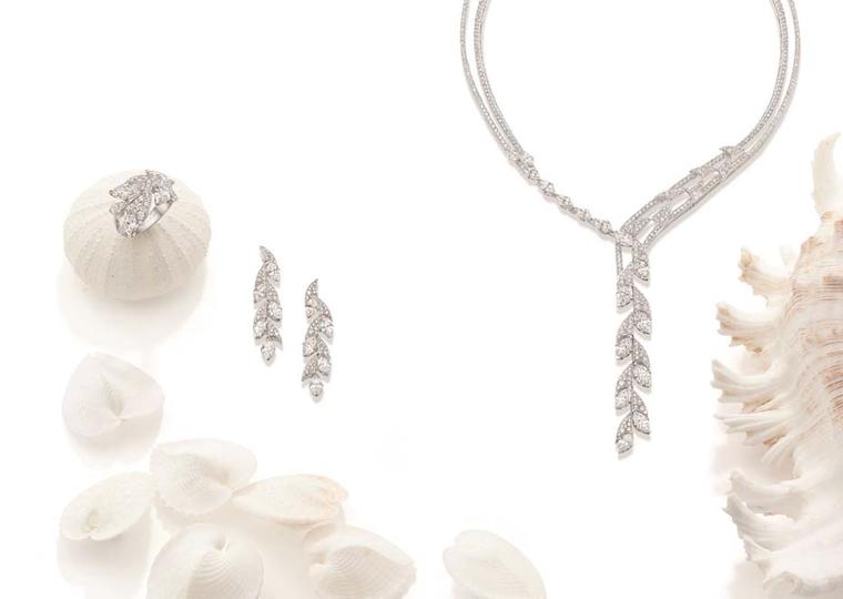 Boodles Dolphin Serenade suite with marquise-cut diamonds, from the new 'Ocean of Dreams' collection