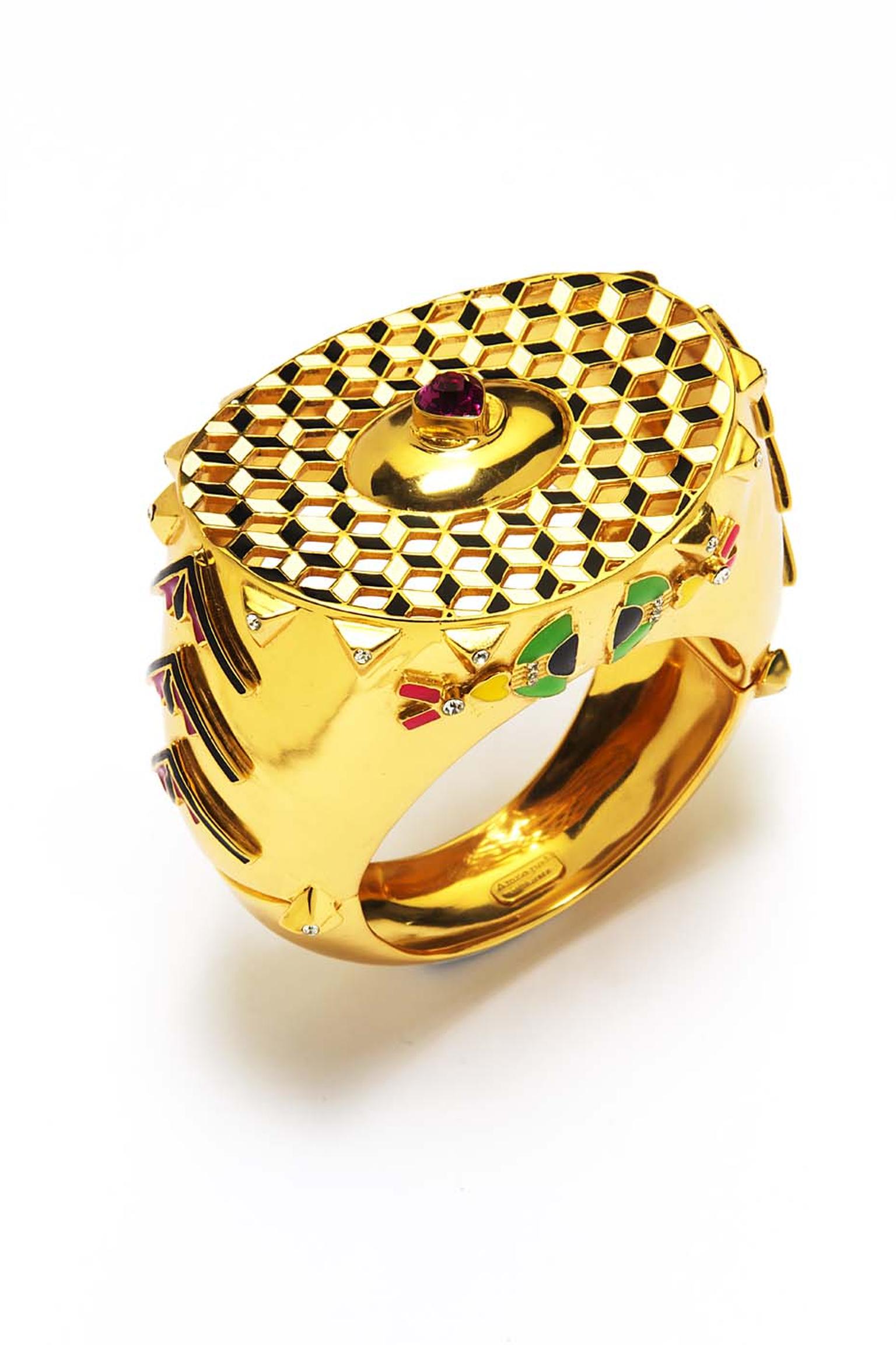 Manish Arora for Amrapali Bria enamelled cuff.