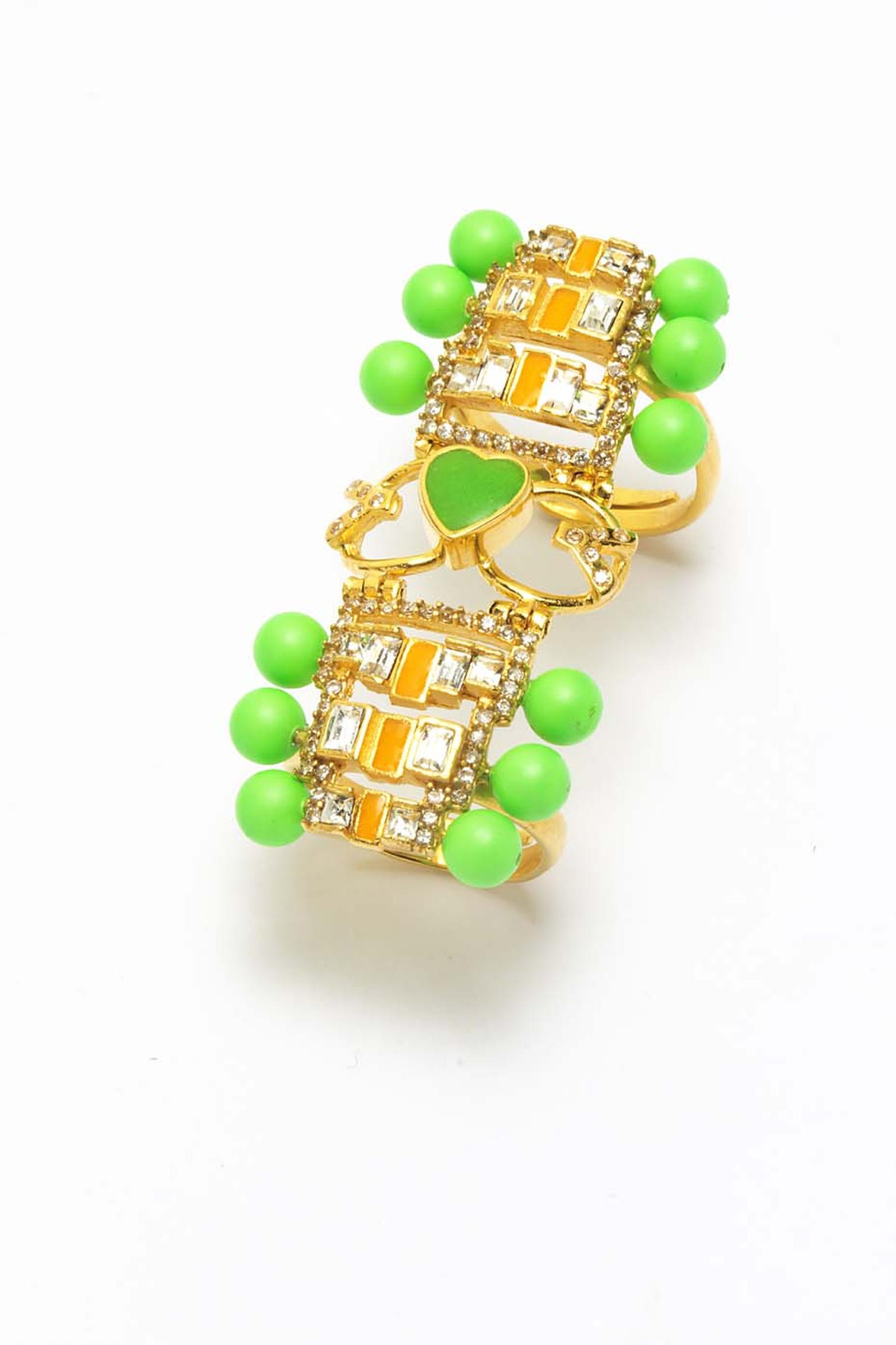 Manish Arora for Amrapali Reeka enamelled ring.