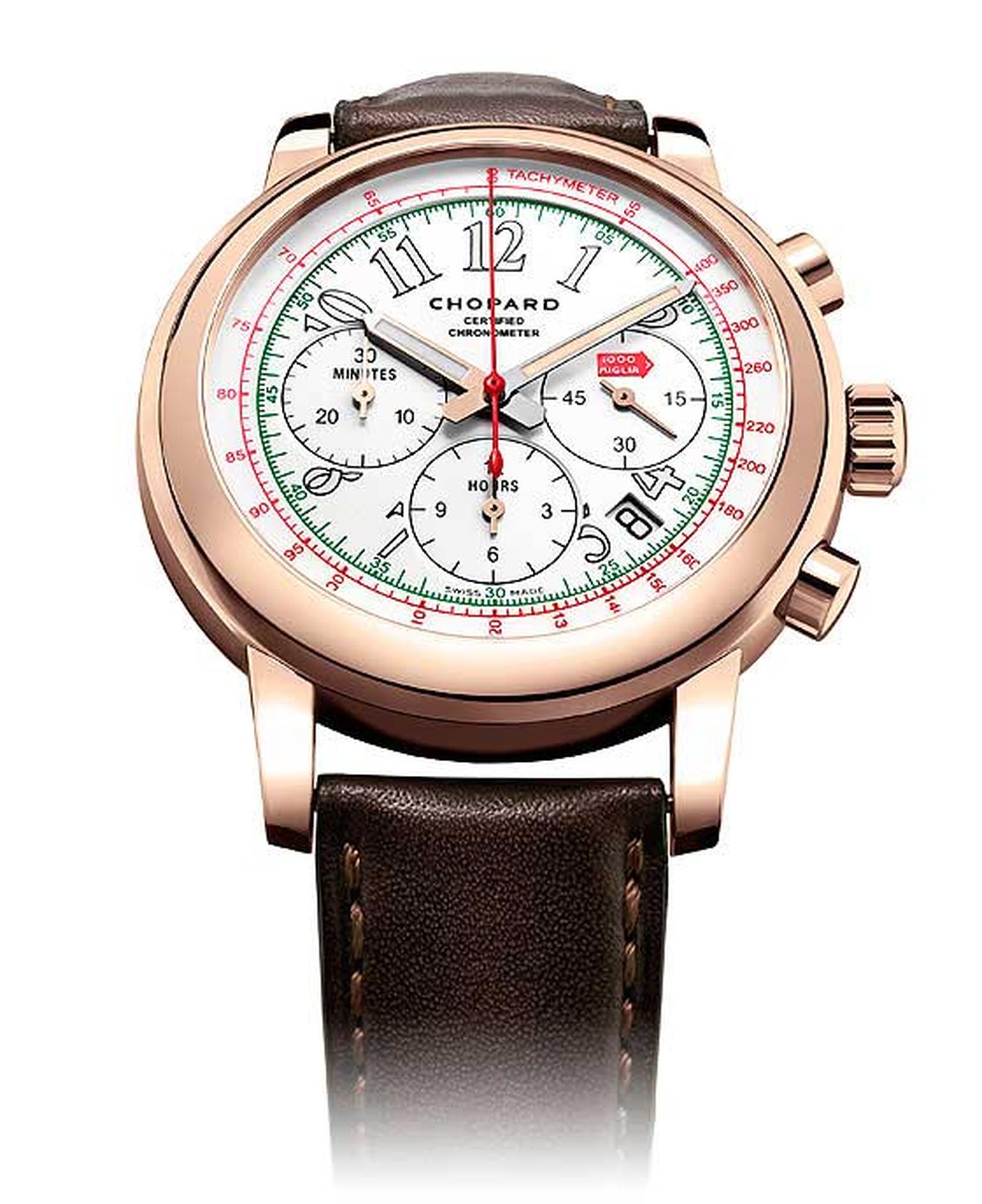 Chopard is hosting a 25-year retrospective of its Mille Miglia race-inspired watches at the SIAR in Madrid.