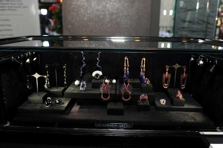 Fernando Jorge displays his colourful jewels at the pop-up Rock Vault store in LA.