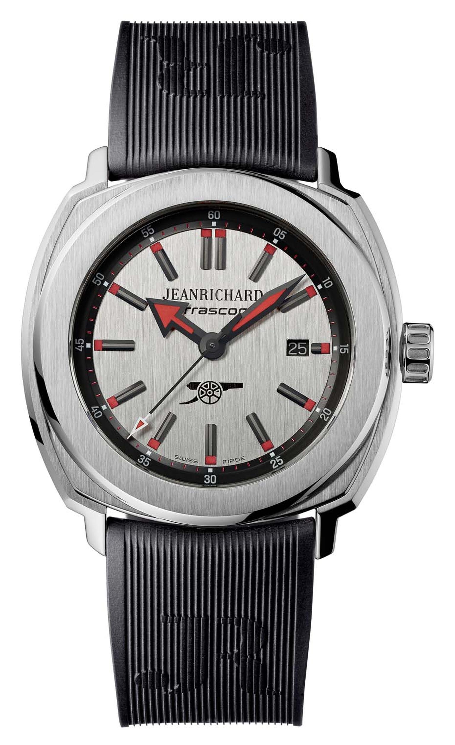 Arsenal FC Terrascope stainless steel watch JeanRichard The Jewellery Editor